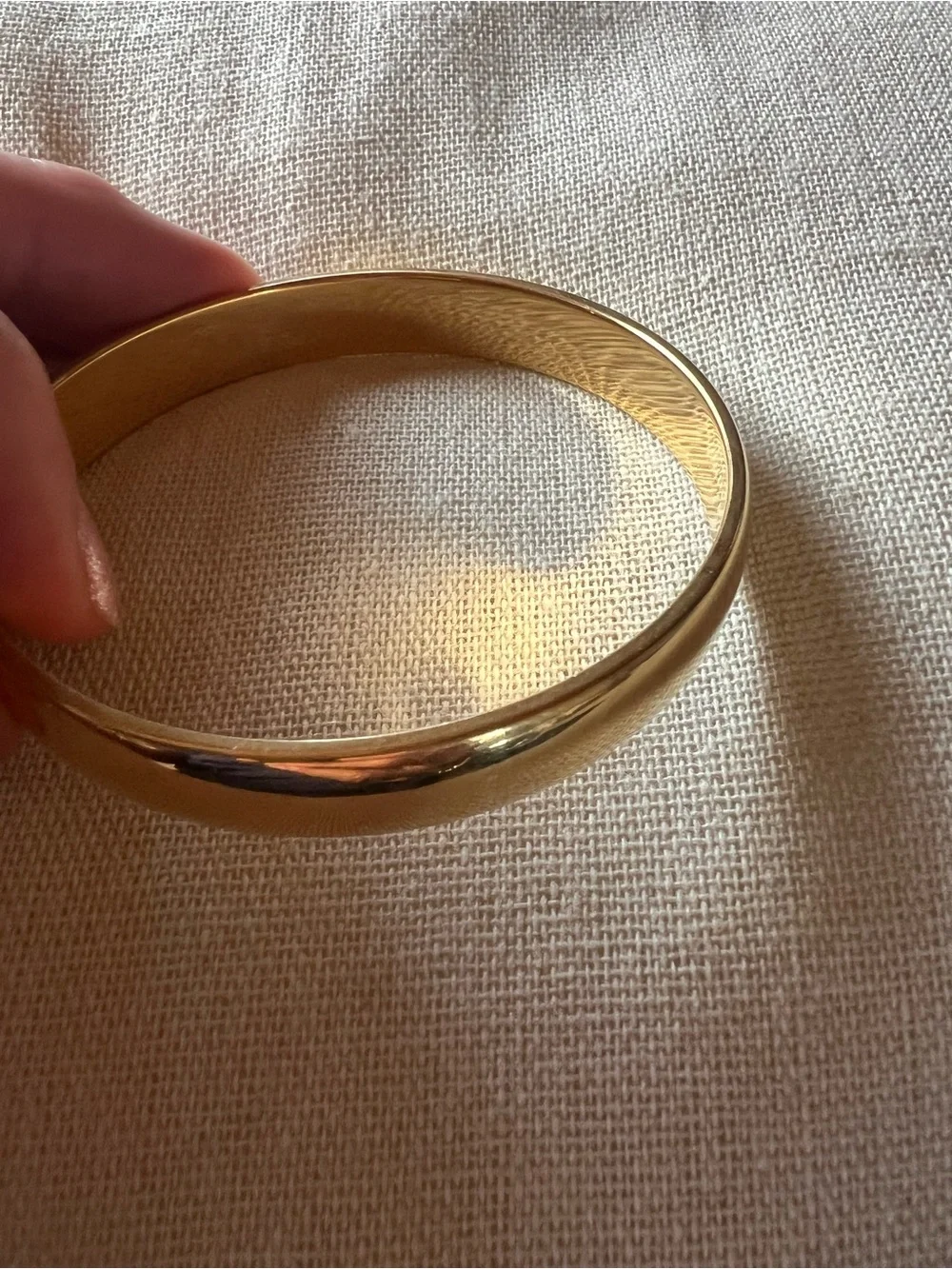 Monet Vintage Gold Tone Bangle Bracelet, good condition